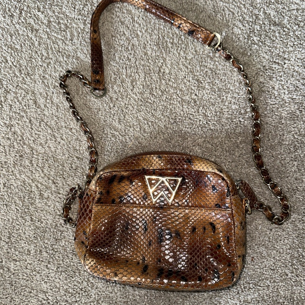 Stylish Brown Patterned Women's Bag